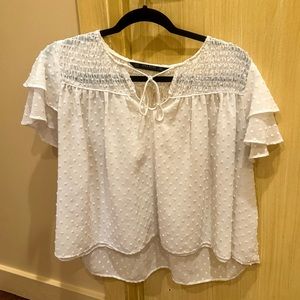 ZARA Biz Casual Babydoll Top